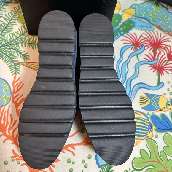 Valentino Women's Snakeskin Patterned Loafers in Brown and Burgundy - Picture 6 of 7